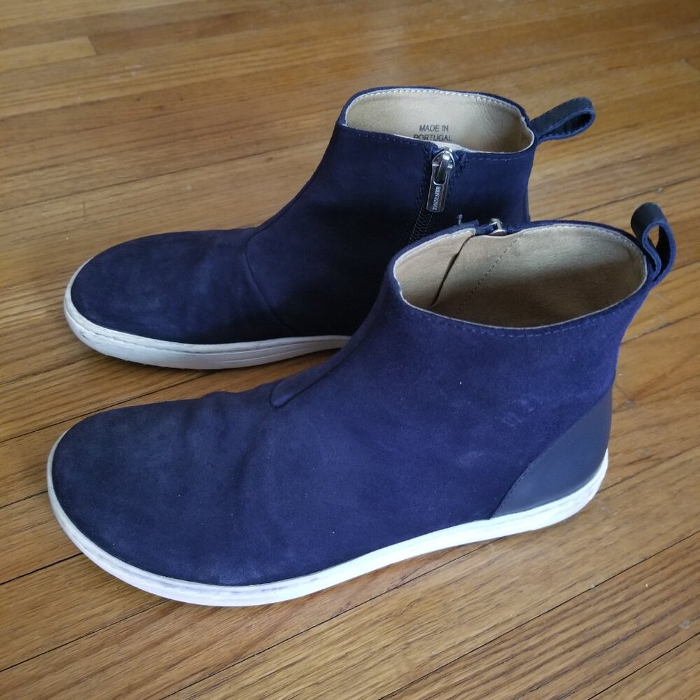EUC Sz 38 Birkenstock Navy Blue Ankle Boots - Picture 5 of 8